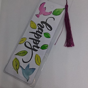 Handpainted Watercolour Bookmark