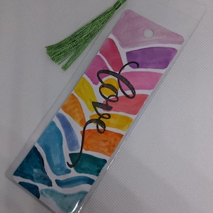 Handpainted Watercolour Bookmark