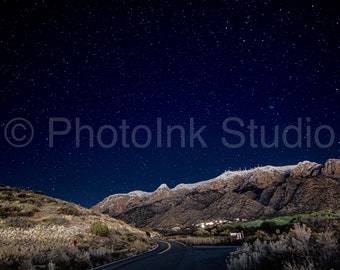 Snowy Sadia Mountains under the Stars #1