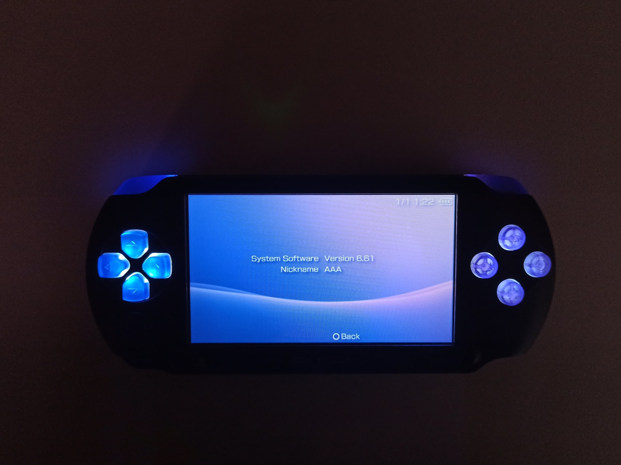 PSP Console Custom Modded With Resin Buttons and Led Lights picture