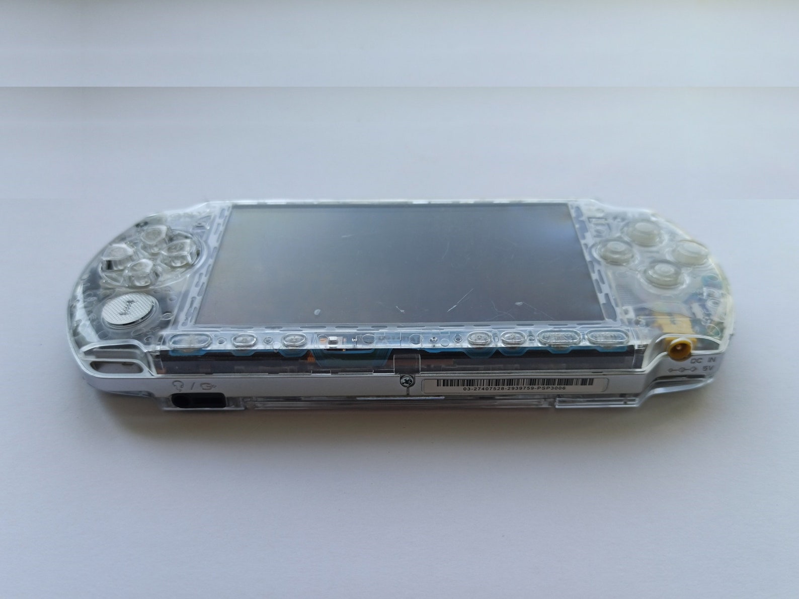 Transparent Clear Sony PSP 3000 Console Mint Condition Custom Etsy