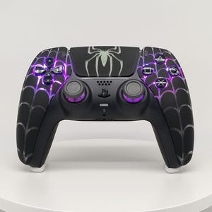 DualSense PS5 Controller custom modded TRM Hall effect joysticks rgb bluetooth controled led lights Sony PlayStation 5