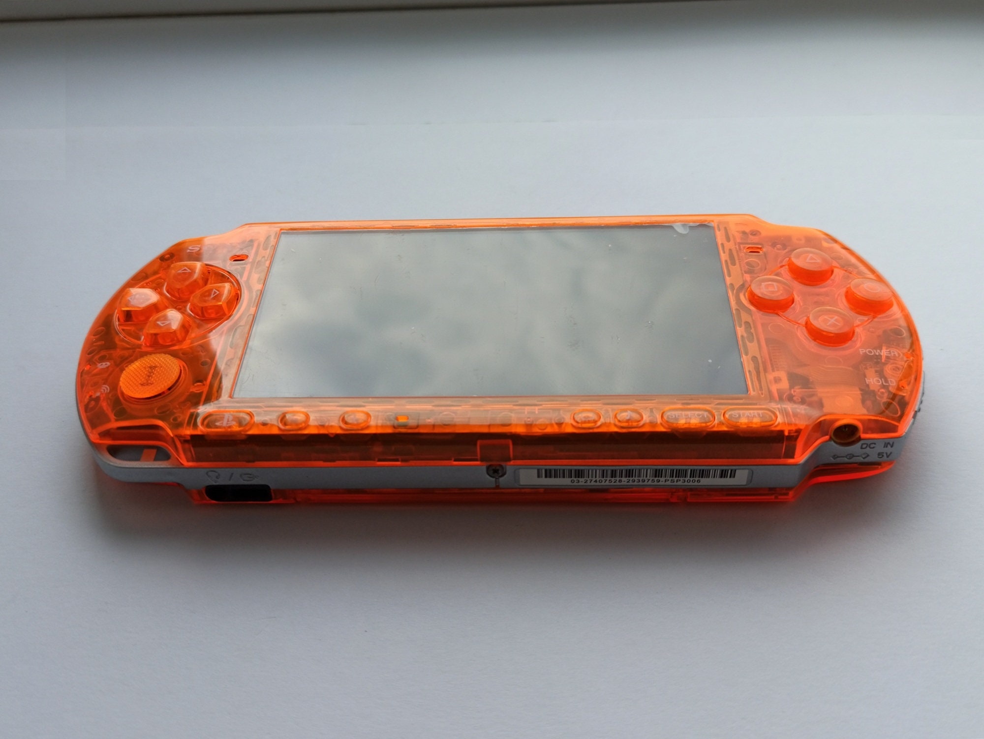 Sony Playstation Portable (PSP) 3000 Series Handheld Gaming Console System  - Orange (Renewed)
