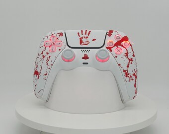 DualSense PS5 Controller custom modded TRM Hall effect joysticks rgb bluetooth controled led lights Sony PlayStation 5