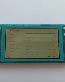 Custom Clear Teal Green Nintendo Switch Lite Console New Housing