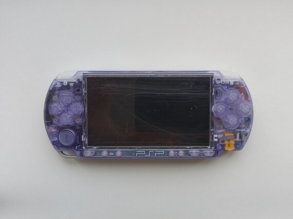 Custom Transparent Purple Sony PSP 2000 Console Mint Condition
