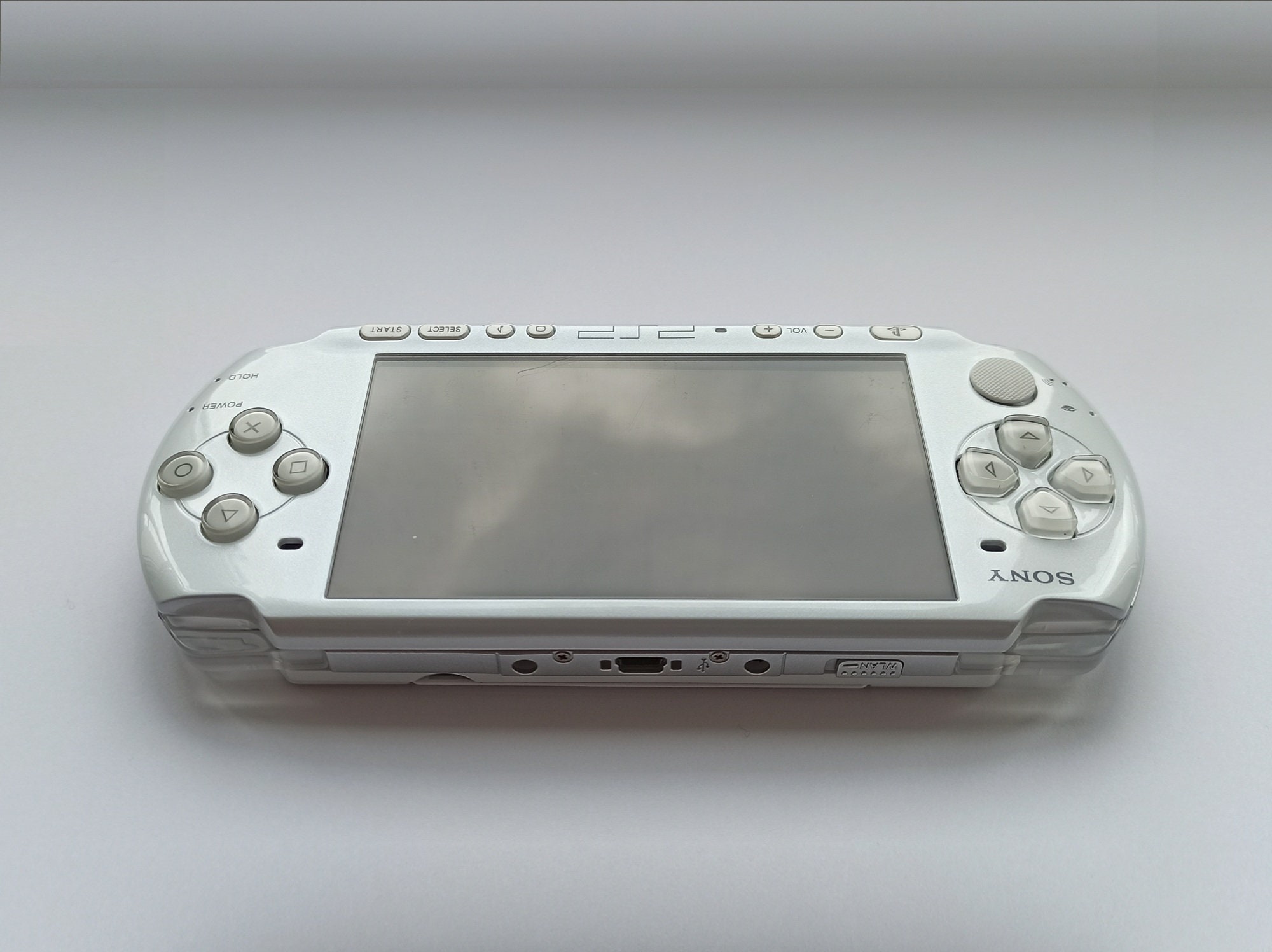 Retrofit Sony PSP 3000 Handheld PSP System Game Console-Clear White Color