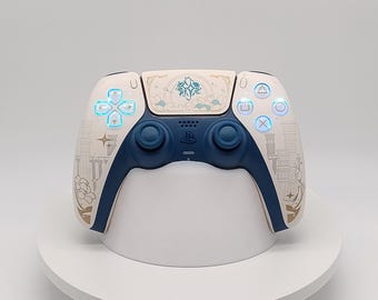 DualSense PS5 Controller custom modded TRM Hall effect joysticks rgb bluetooth controled led lights Sony PlayStation 5