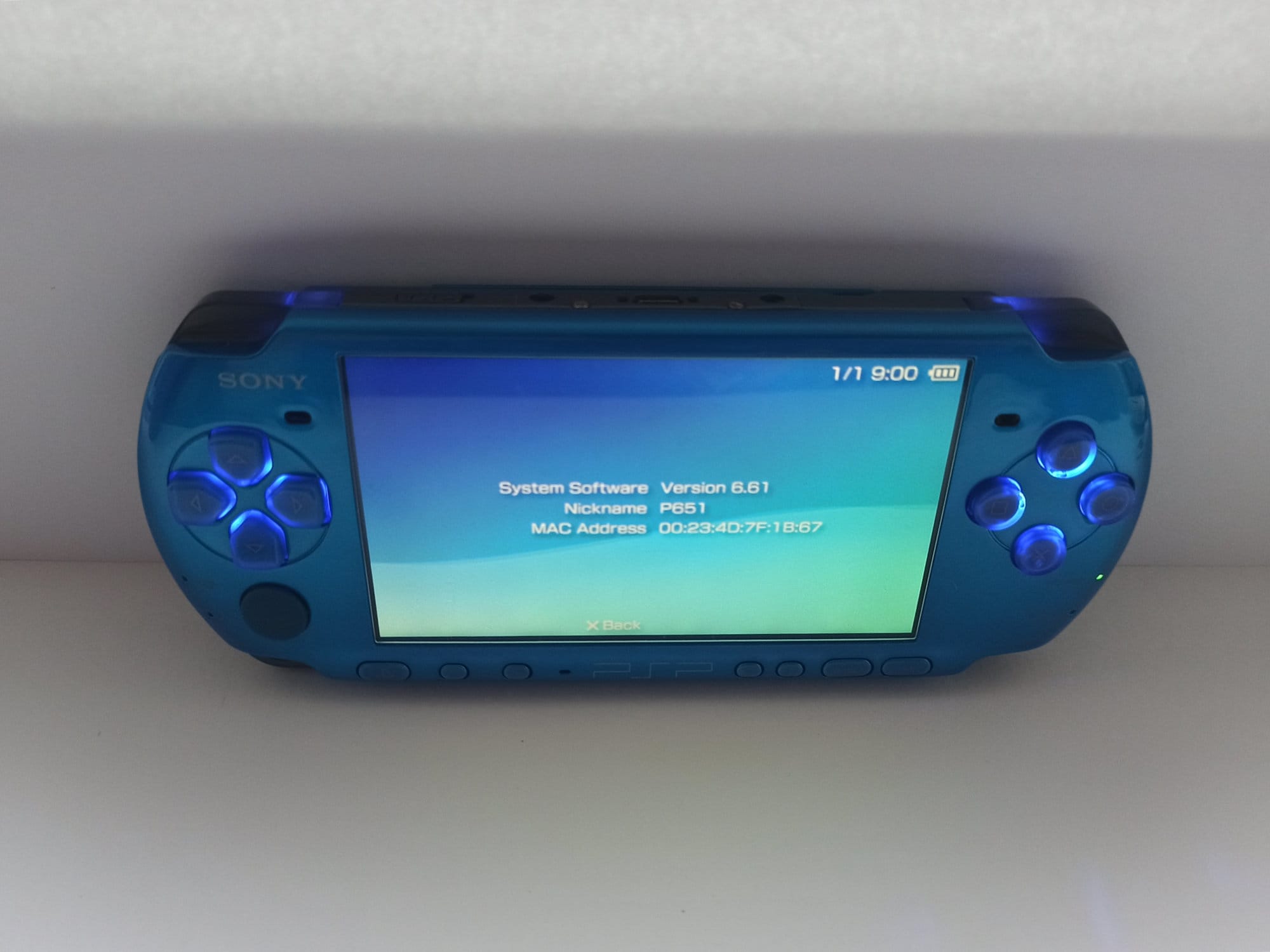 Sony PSP-3000 Vibrant Blue Handheld Console for sale online