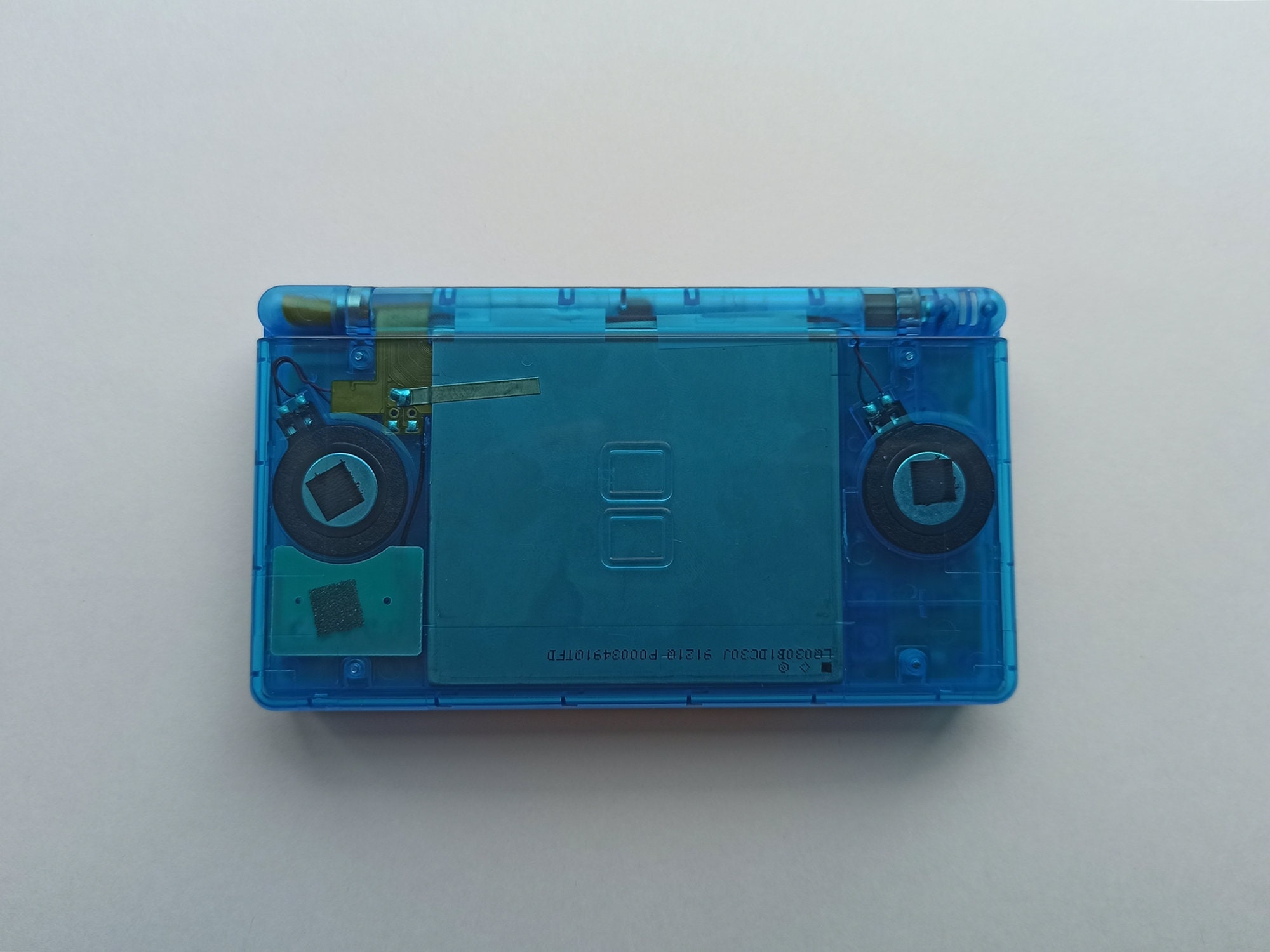 Nintendo DS Lite Console Custom Modded With Transparent Blue