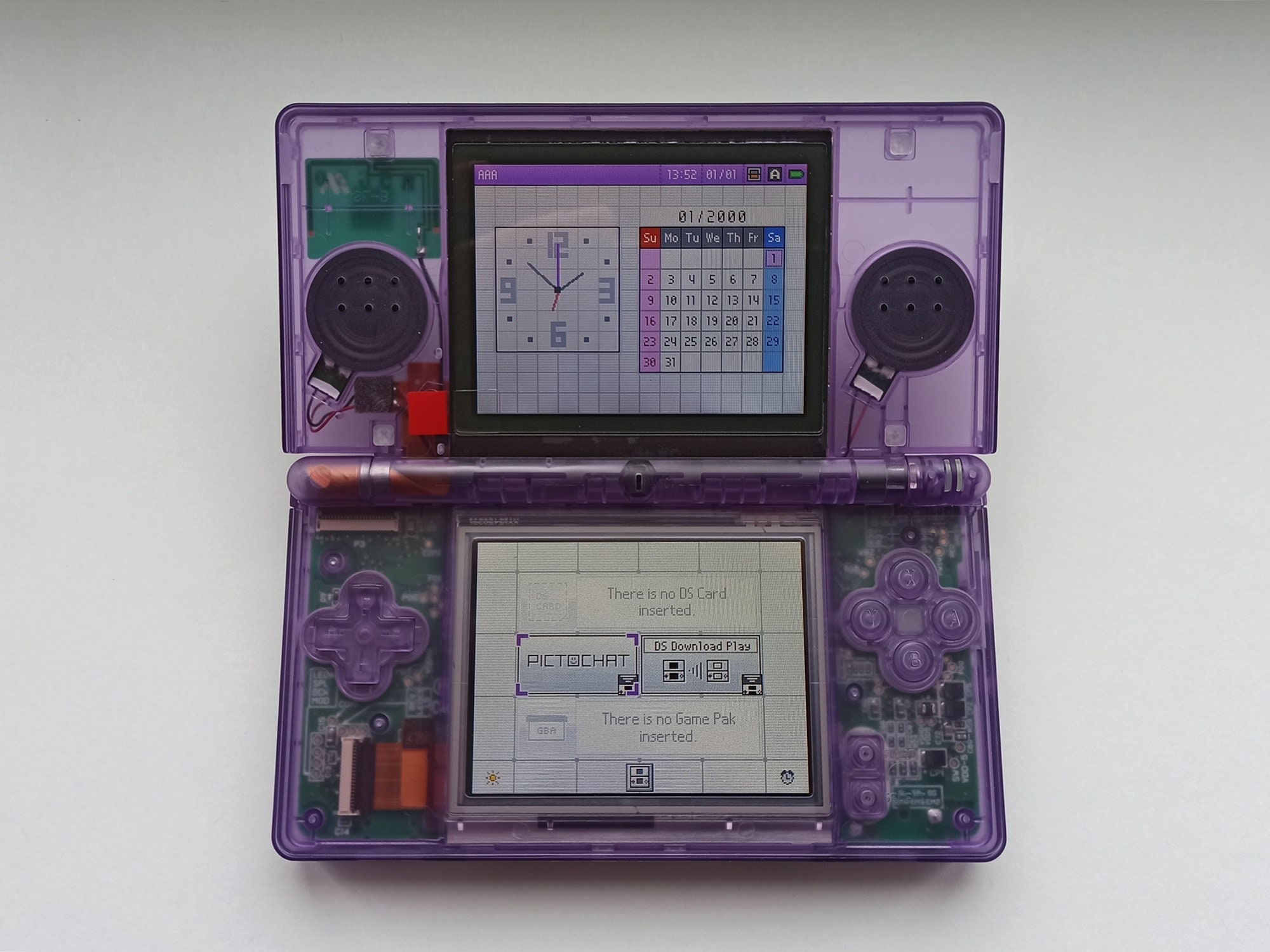 Custom Transparent Purple Nintendo DS Lite Console Modded - Etsy