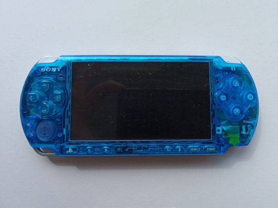 Transparent Blue Sony Psp 3000 Console Mint Condition Custom Etsy 日本