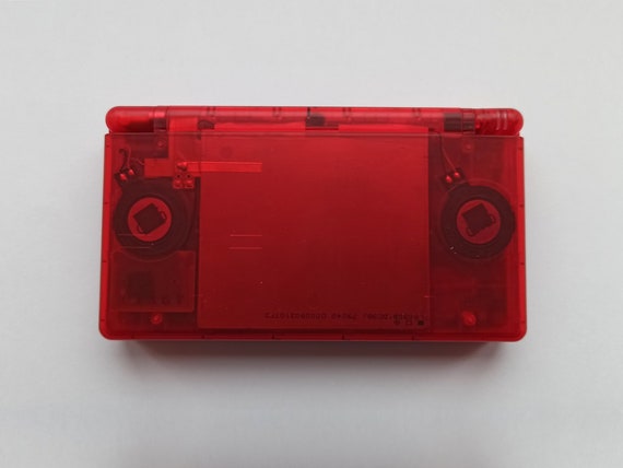 Console personnalisée rouge transparente Nintendo DS lite modifiée ...