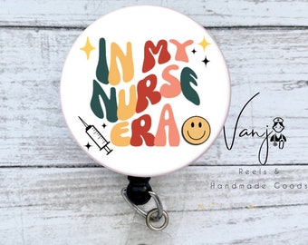 Nurse Era Badge Reel Retractable, Nurse Badge reel,Nurse Crew, Gift For Nurse, Nursing Student