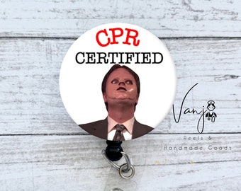 CPR Retractable Badge Reel / Retractable badge/ Funny / Office Badge/ GIFT