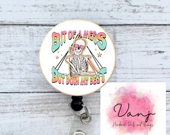 Humor Badge reel, Spooky Nurse badge, Gift for Nurses
