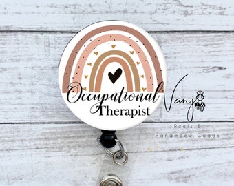 Occupational Therapist OT Badge Reel Retractable