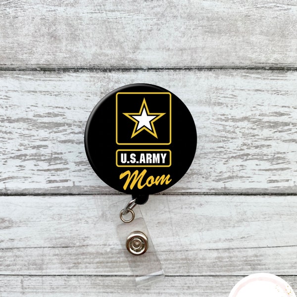 Army Mom/DAD/Personalized Badge Reel