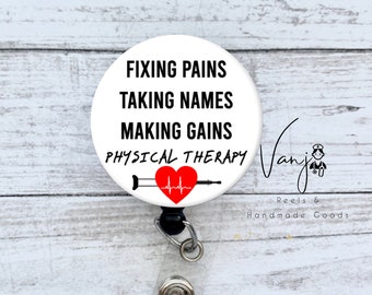 Physical Therapy Badge Reel Retractable
