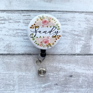 Personalized Badge Reel with Name and Credential Retractable Badge Reel/Personalized Badge Reel, Custom Nurse Retractable