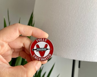 Vaccinated Enamel Pin