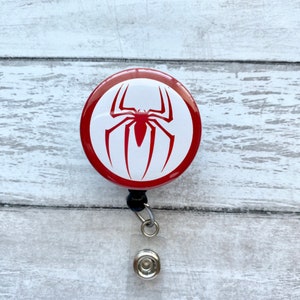 Spider Inspired Badge Reel Retractable