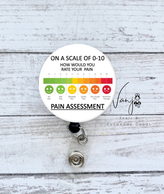 Funny Pain Scale Badge Reel, It Only Goes To Ten Badge Reel, Funny Badge  Reel, Pain Specialist Nurse Retractable ID Badge Holder, RN Badge Clip, ER