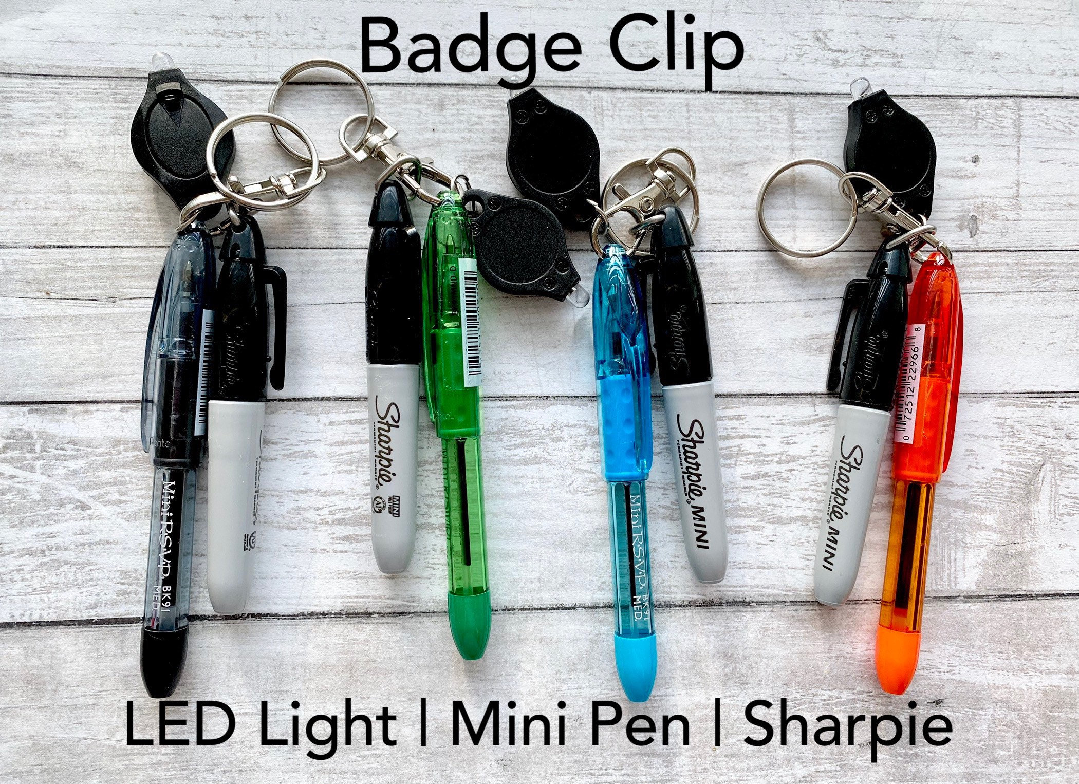 Nurse Badge Keychain Pen Marker LED Mini Lights