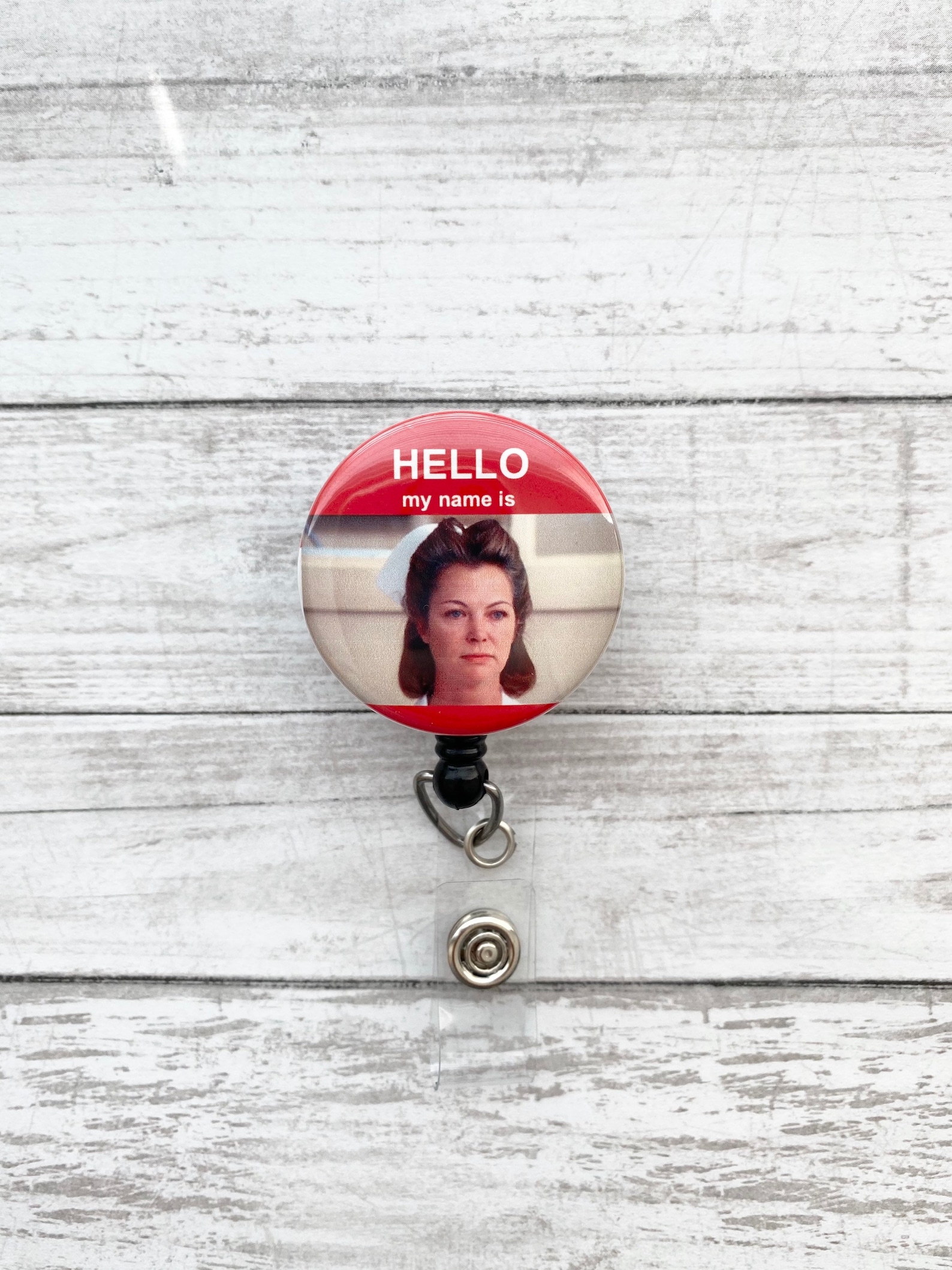 Nurse Ratched Mildred Ratched Nurse Badge Reel Retractable Etsy
