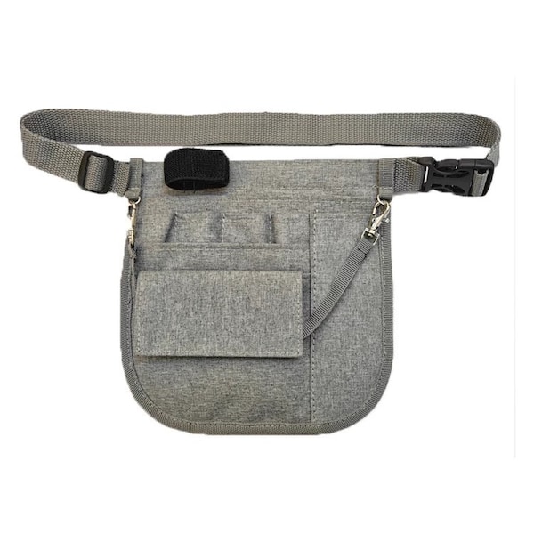 GRAY Color Gift,Waterproof Medical Nurse Fanny Pack Organizer with Mesh and Stethoscope Holder, Nurses Week, Graduation Gift