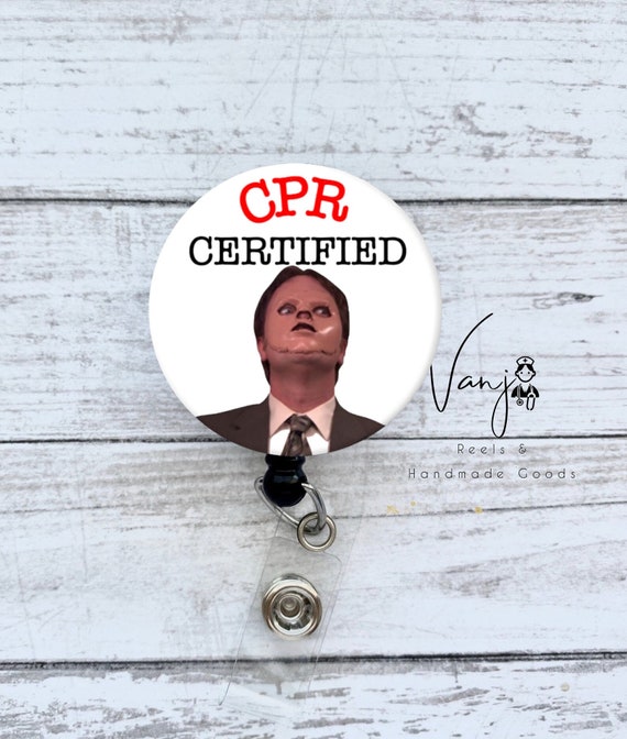 CPR Retractable Badge Reel / Retractable Badge/ Funny / Office Badge/ GIFT  