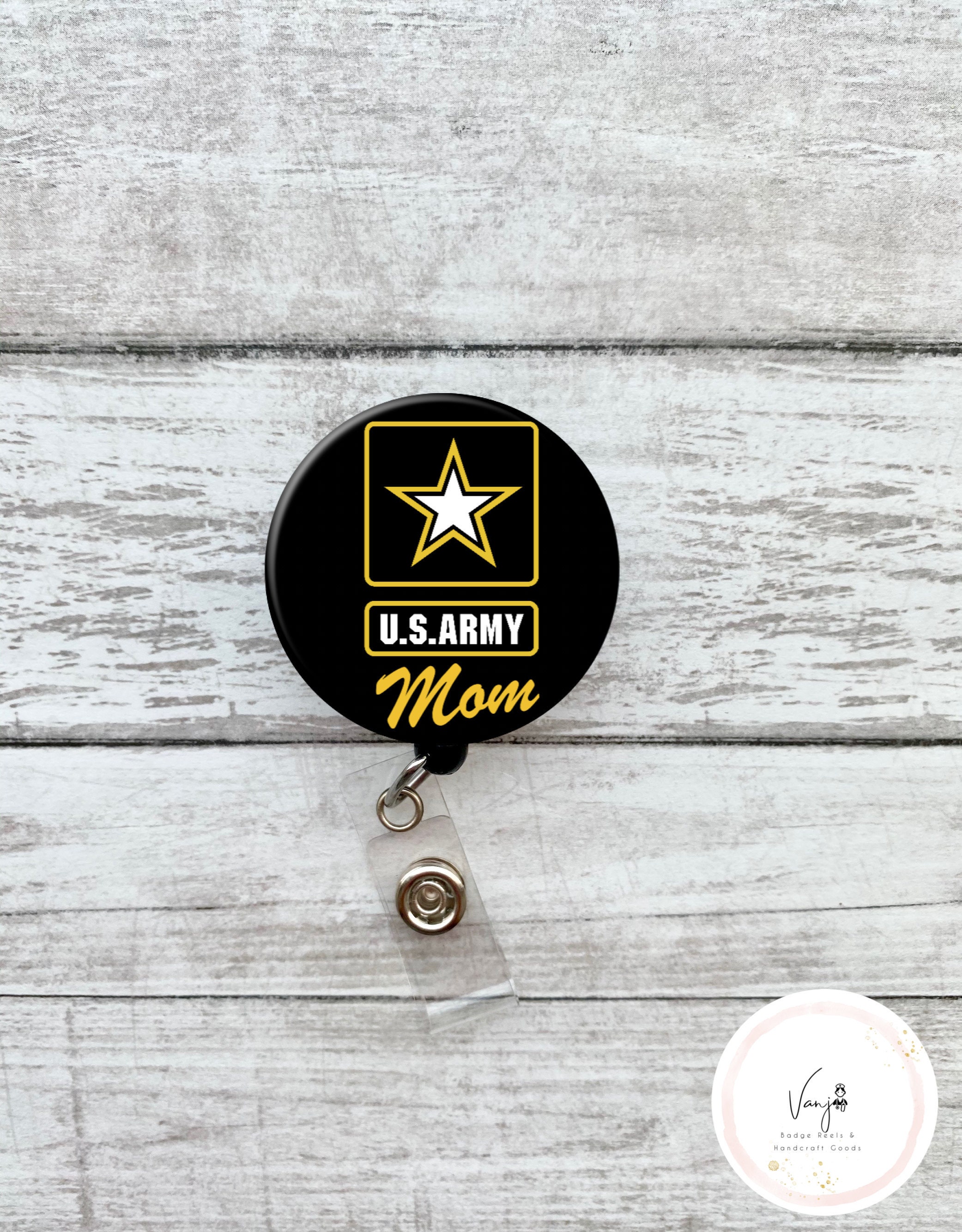 Army Mom/dad/personalized Badge Reel 