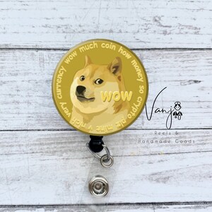 Dogecoin badge reel retractable