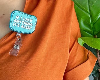 night shift good vibes  Badge reel retractable