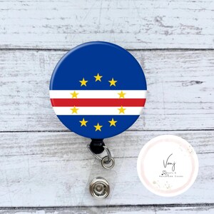 Cape Verde badge Reel Retractable/ Cabo Verde