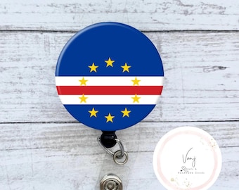 Cape Verde badge Reel Retractable/ Cabo Verde