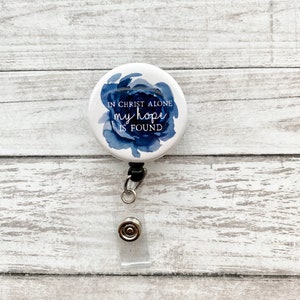 Biblical Verse Inspirational Badge Reel Retractable | In Christ
