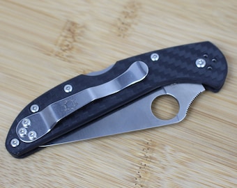 Spyderco Delica 4 Skinny Carbon Fiber Scales/Handles