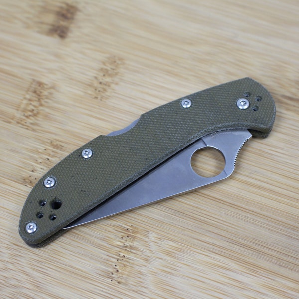 Spyderco Delica 4 Skinny Micarta Scales/Handles