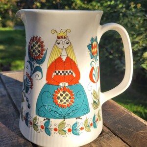 Figgjo Flint Studio designed by Turi Gramstad Oliver Saga Norsk 6 3/4&quot; Pitcher / Vase / Milk Jug
