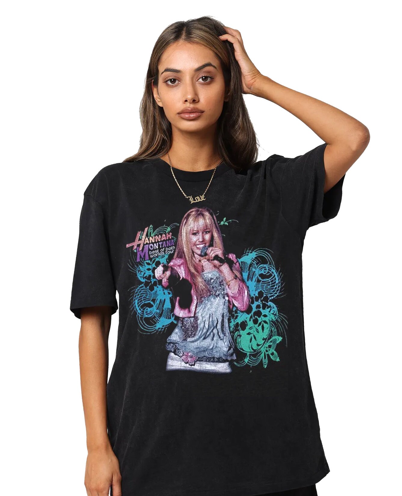 Hannah Montana Shirt Tour Retro Bootleg 