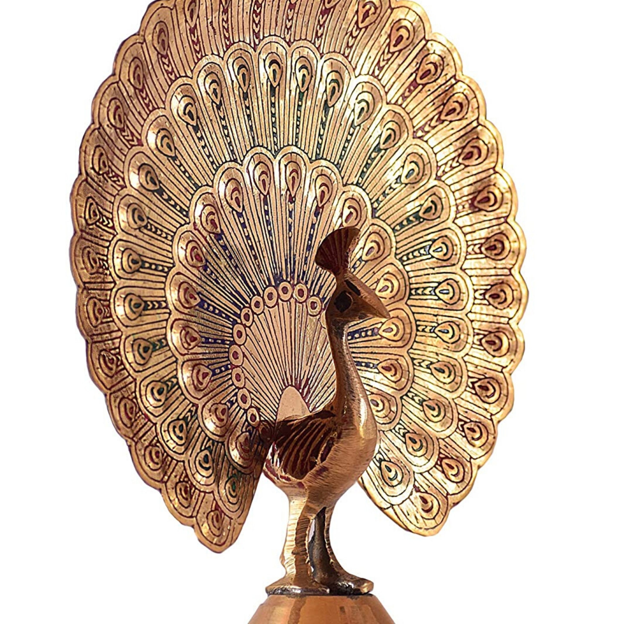 BRASS PEACOCK STATUE Handmade Peacock Sculpture Twinkling Etsy