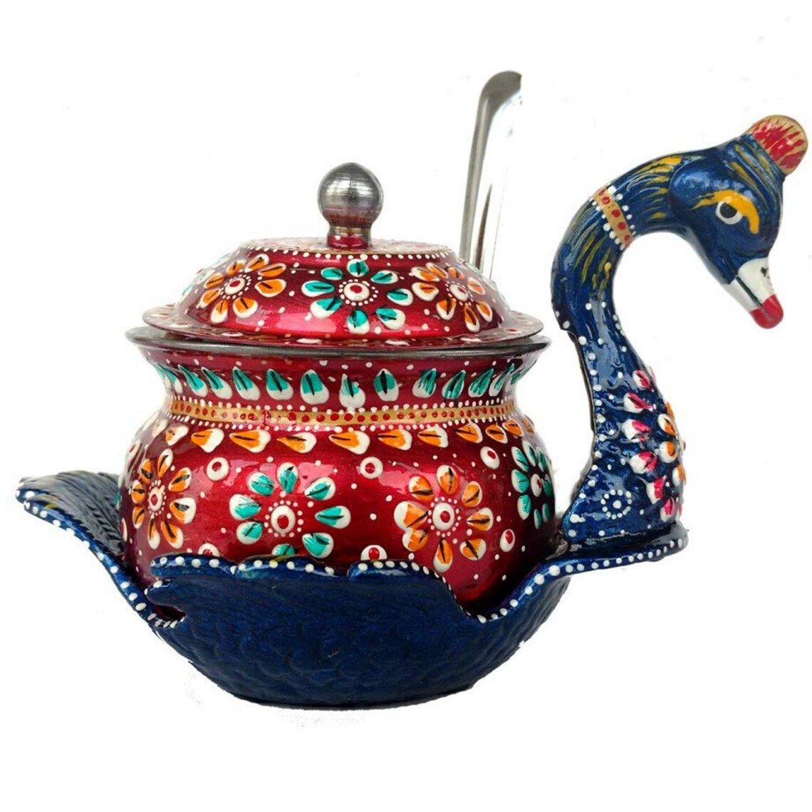 Sugar Bowl With Lid and Spoon Snacks Bowl for Dining Table Etsy