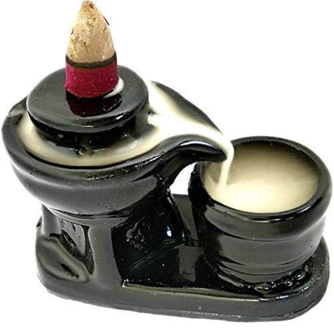 SMALL SHIVA LINGA Backflow Incense Burner Homemade Shiv Etsy