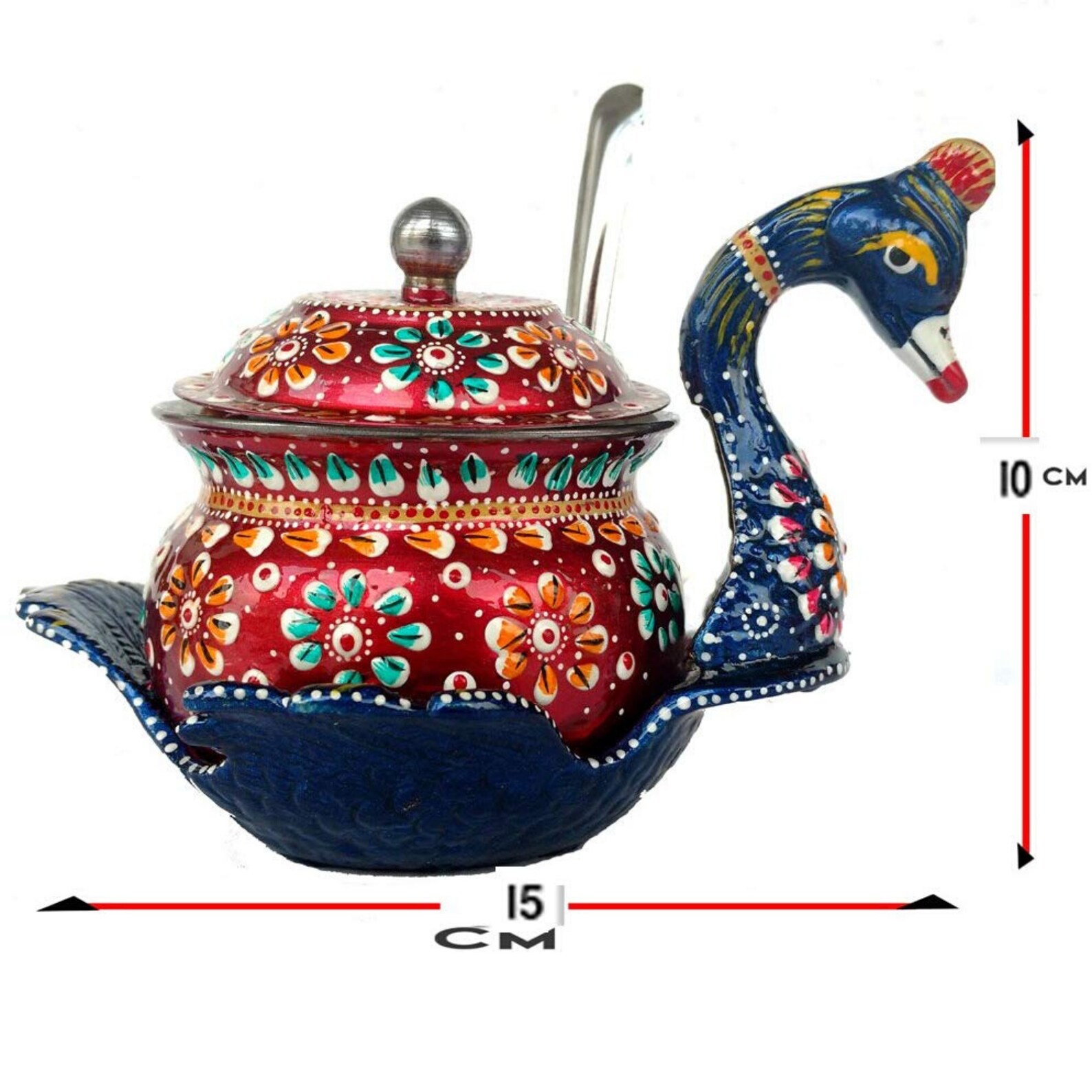 Sugar Bowl With Lid and Spoon Snacks Bowl for Dining Table Etsy