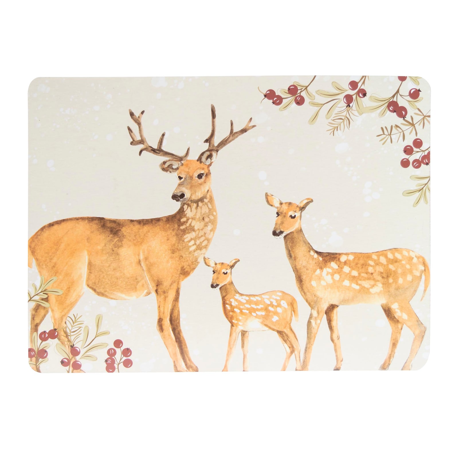 8 Piece Set of 4 Stag Cork Backed Placemats & Coasters Stag Etsy