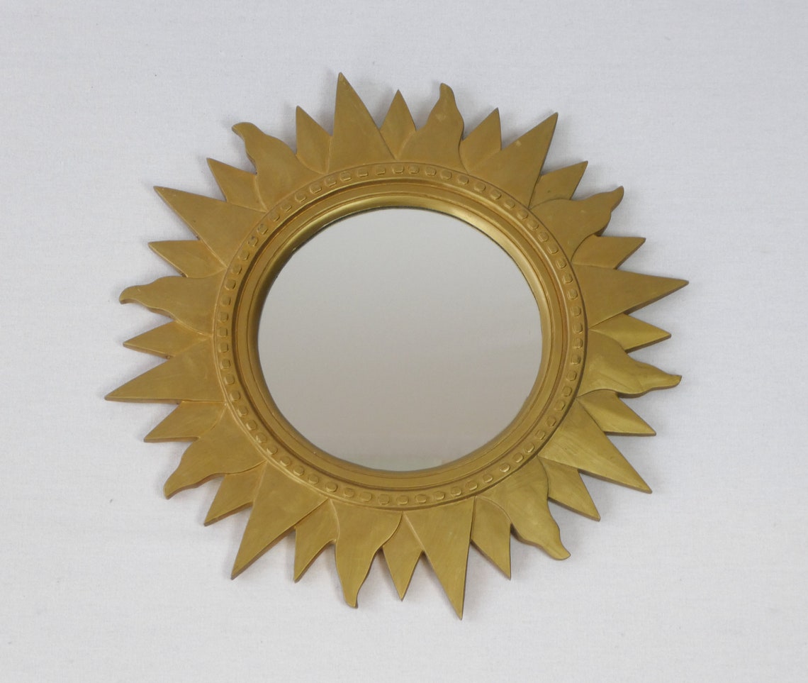 Vintage Sunburst Spiegel Goldener Spiegel Hollywood Regency | Etsy