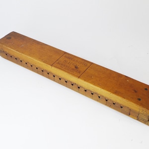 Large Antique German Wooden Cigar Press, Hart & Hertel Cigar Box with 20 Sections, Tobacciana Mold