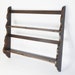 Vintage Large Wooden Wall Rack, Dark Brown Kitchen Spice Shelf ...
