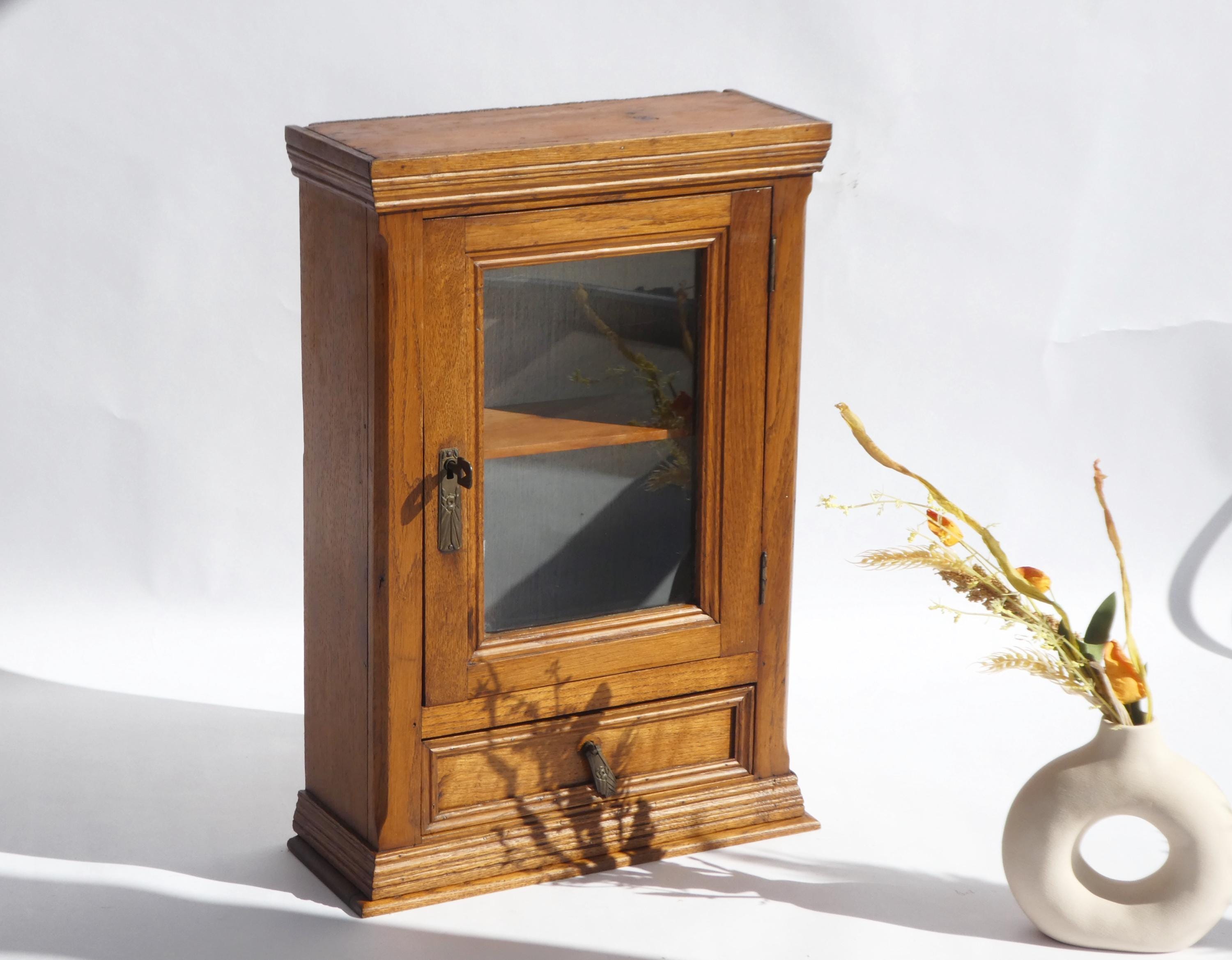 1960-70s ヴィンテージ サイドテーブル ボックス キー付 仕上済